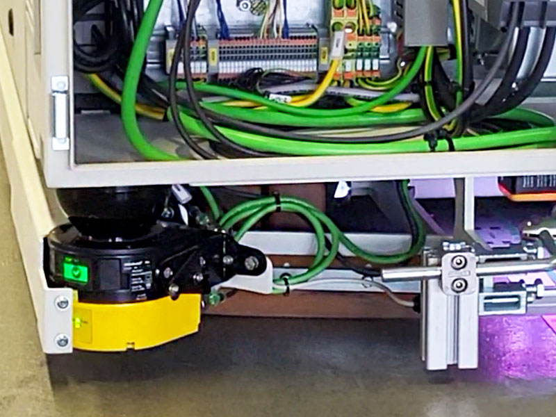 Sensor im laufenden Betrieb